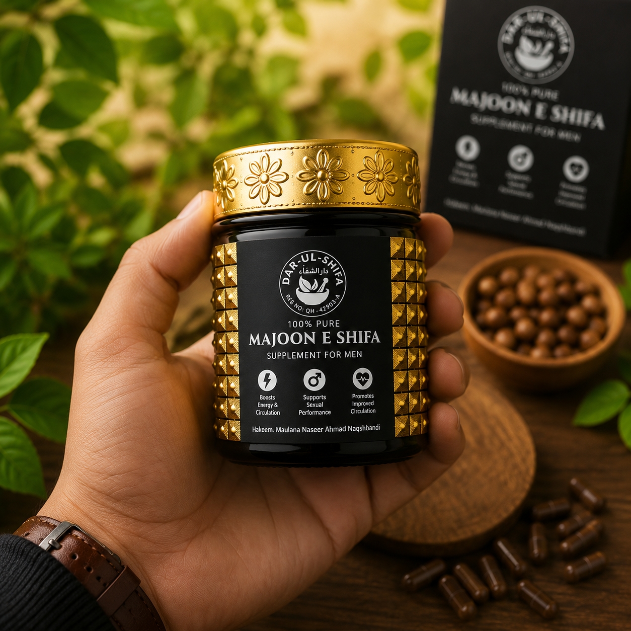 Majoon-e-Shifa Natural Men's Vitality Herbal Supplement | Traditional Energy Blend