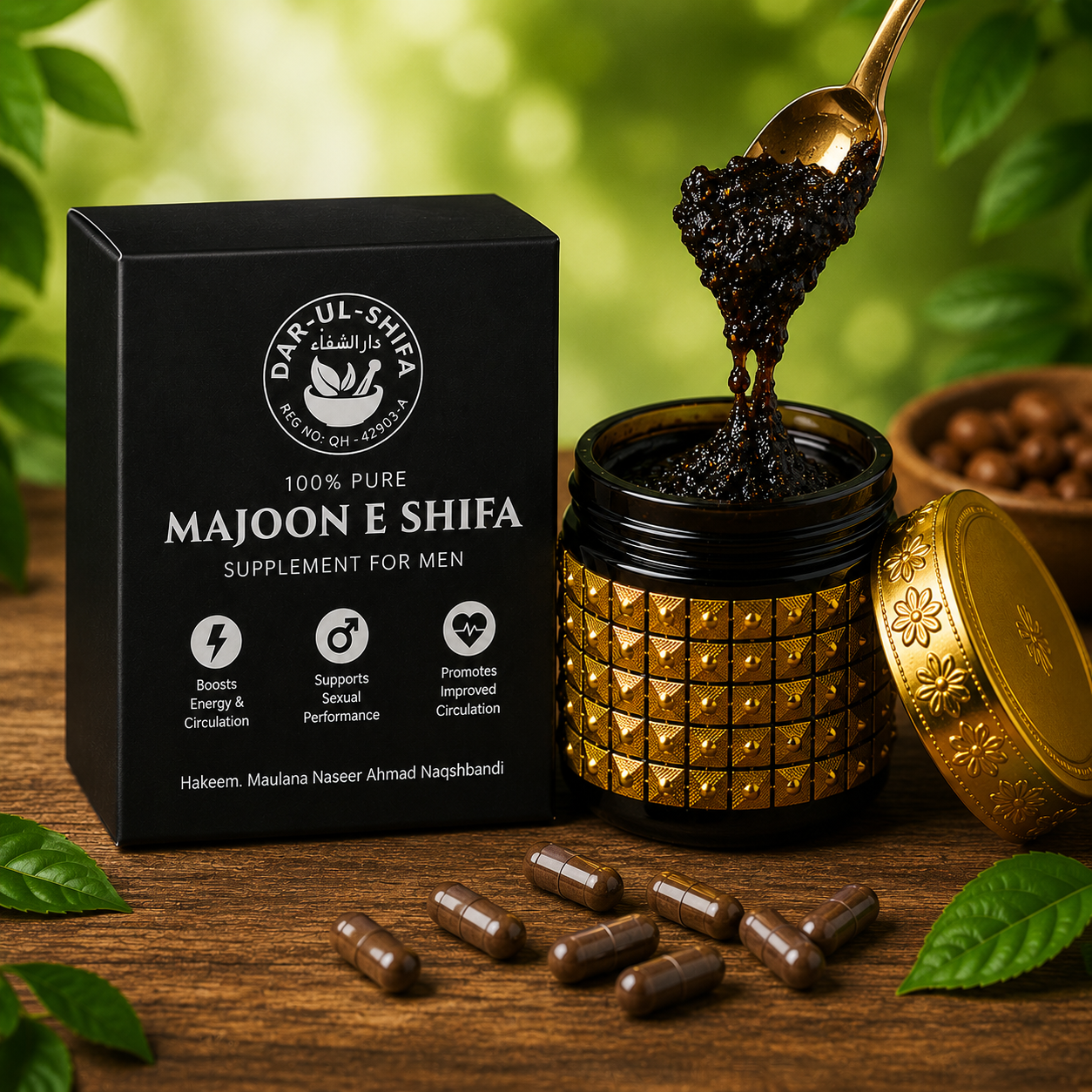 Majoon-e-Shifa Natural Men's Vitality Herbal Supplement | Traditional Energy Blend