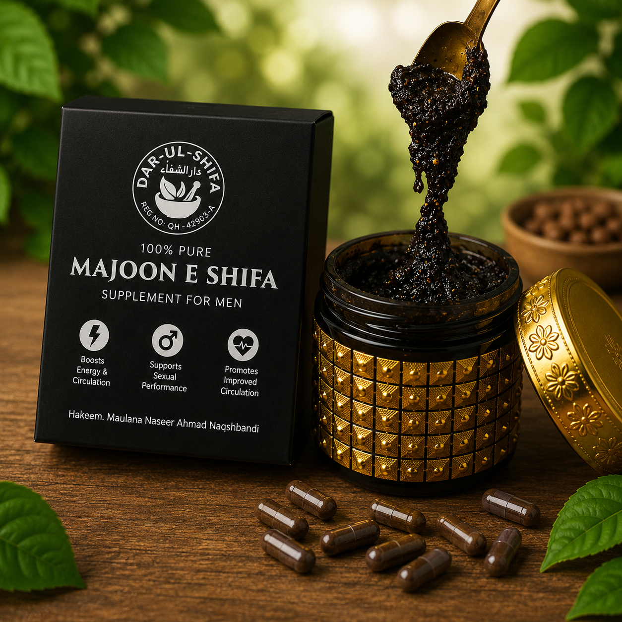 Majoon-e-Shifa Natural Men's Vitality Herbal Supplement | Traditional Energy Blend